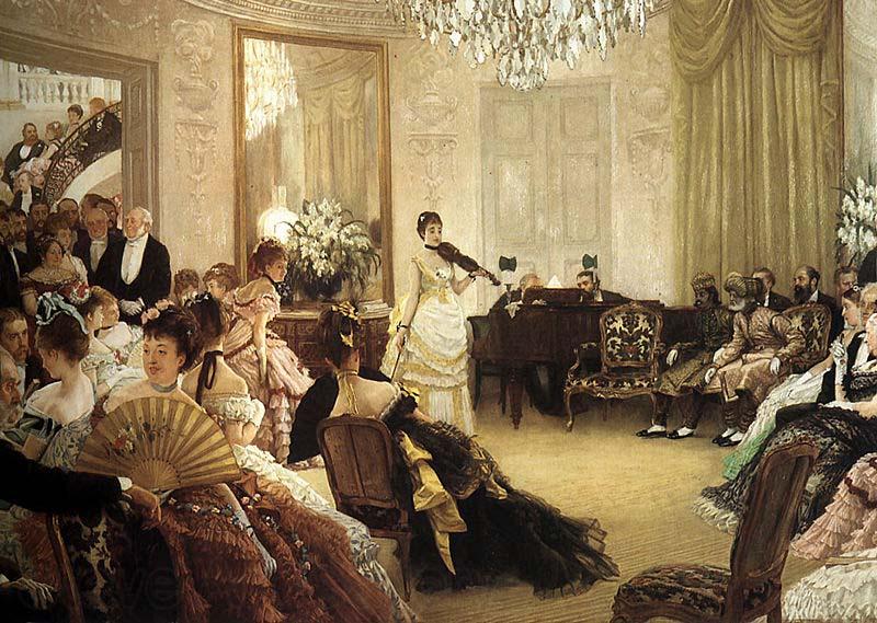 James Tissot Hush France oil painting art